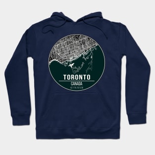 Toronto city map, urban city map Canada Hoodie